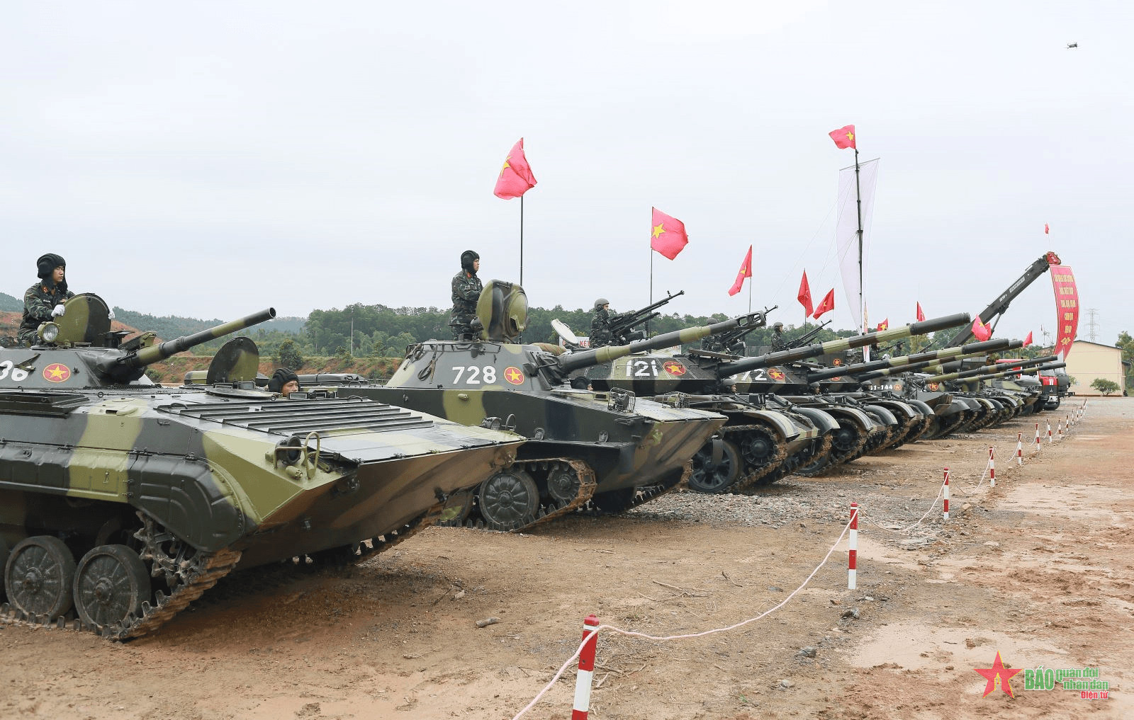16 đội tuyển tham gia Hội thao Trung đội Tăng thiết giáp giỏi toàn quân năm 2024