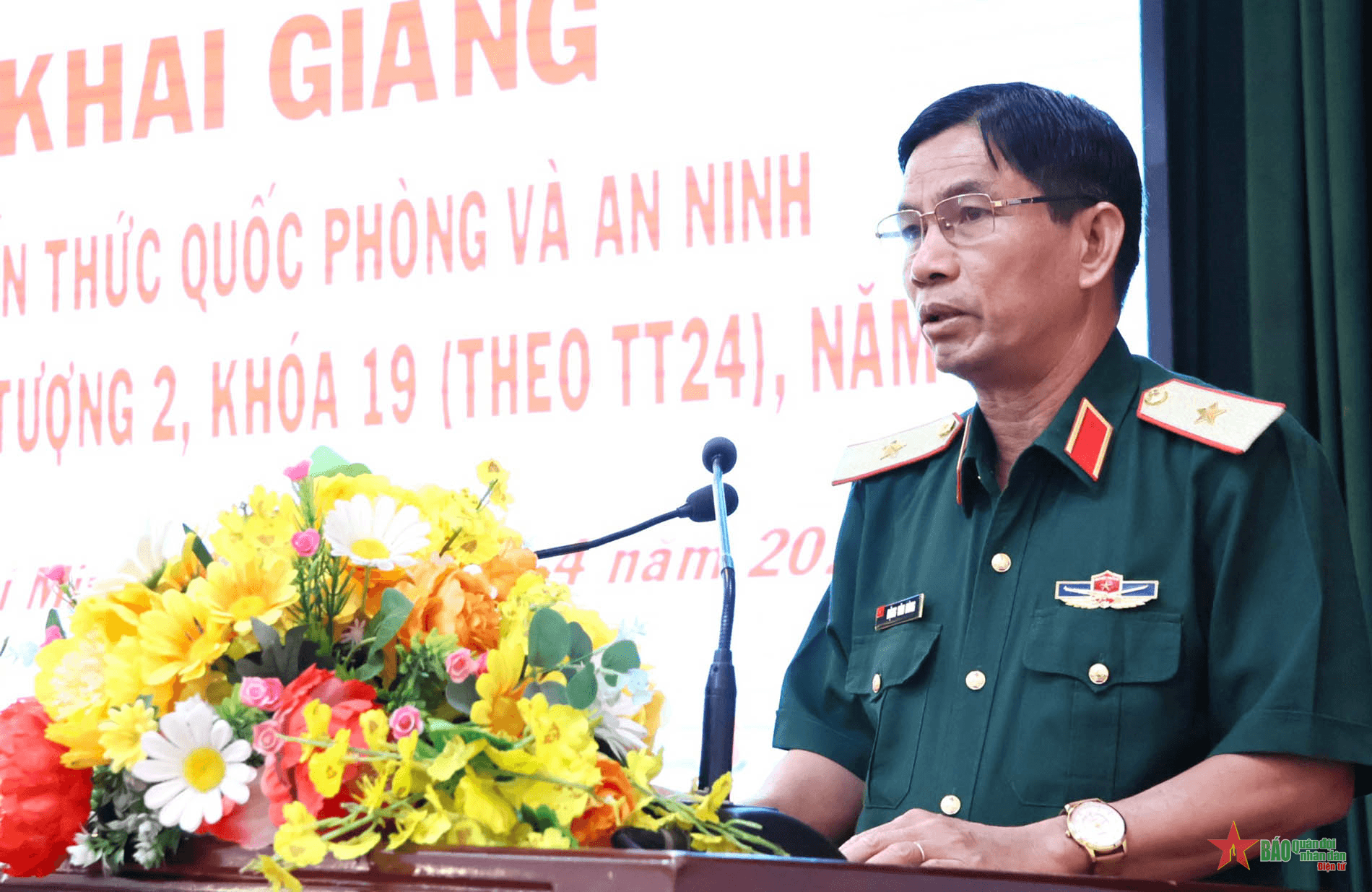 Quân khu 7 khai giảng lớp bồi dưỡng kiến thức quốc phòng và an ninh cho đối tượng 2