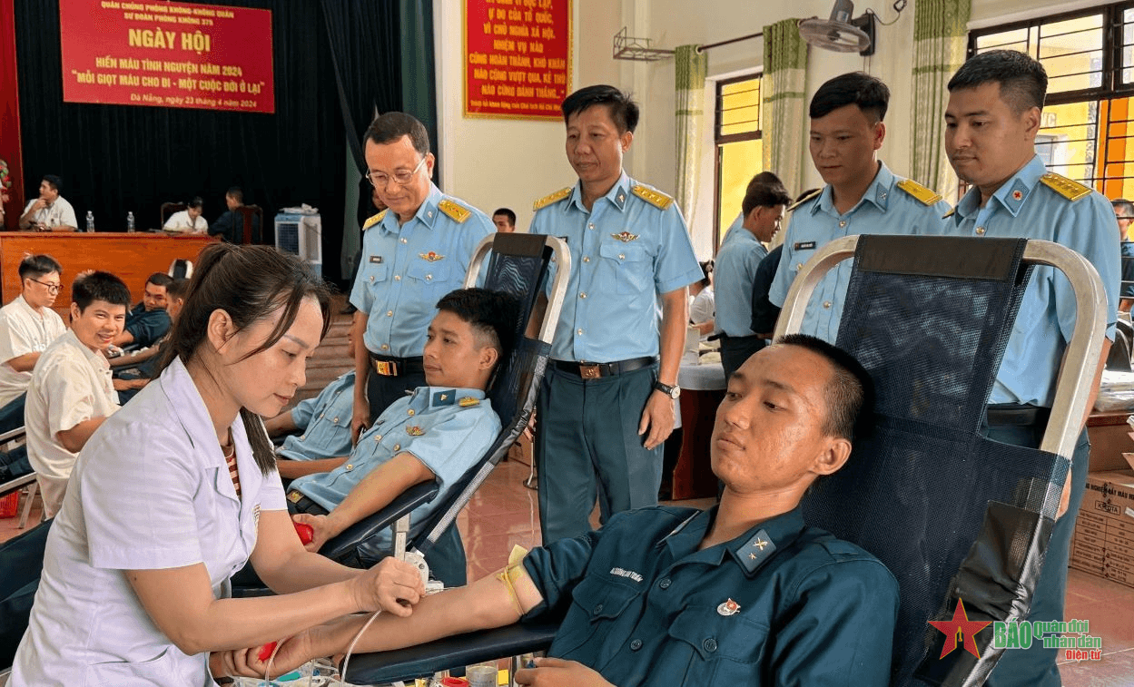 Sư đoàn 375 tham gia hiến máu nhân đạo năm 2024