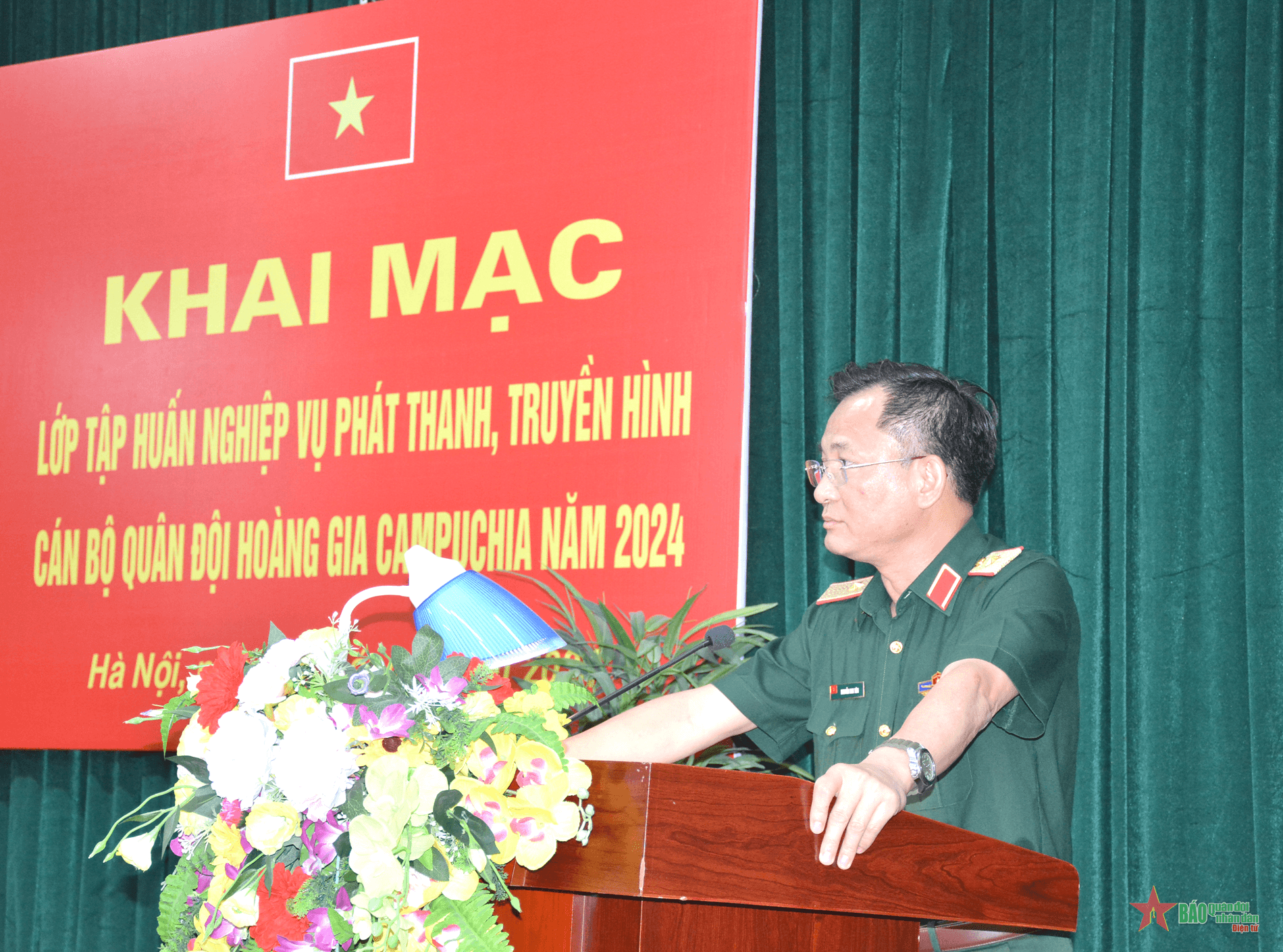 Khai mạc tập huấn nghiệp vụ phát thanh, truyền hình cho Quân đội Hoàng gia Campuchia