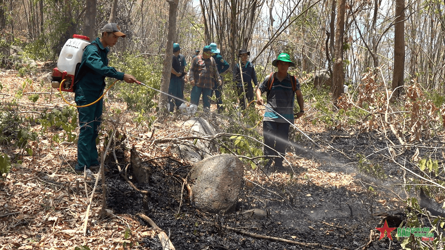 An Giang: Dập tắt hoàn toàn các đám cháy trên địa bàn huyện Tri Tôn