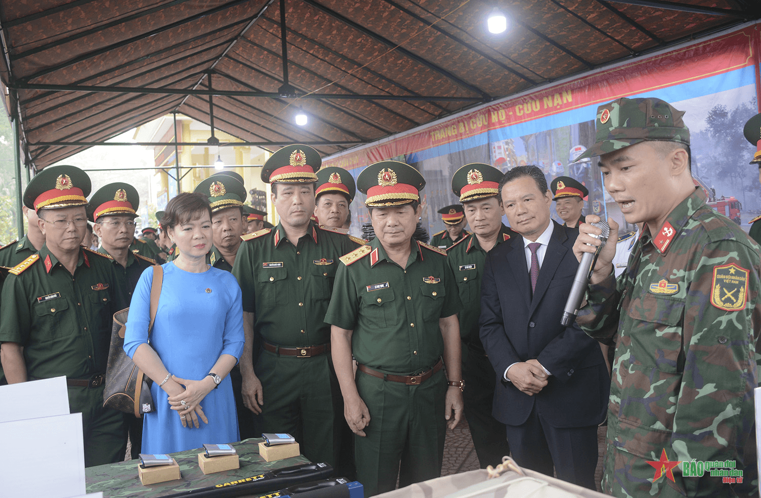 Thượng tướng Lê Huy Vịnh dự lễ mít tinh hưởng ứng tháng hành động an toàn, vệ sinh lao động