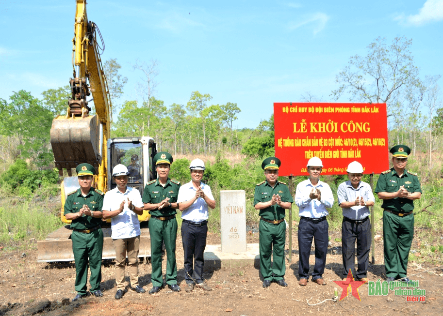 Đắk Lắk: Khởi công hệ thống rào chắn bảo vệ cột mốc biên giới