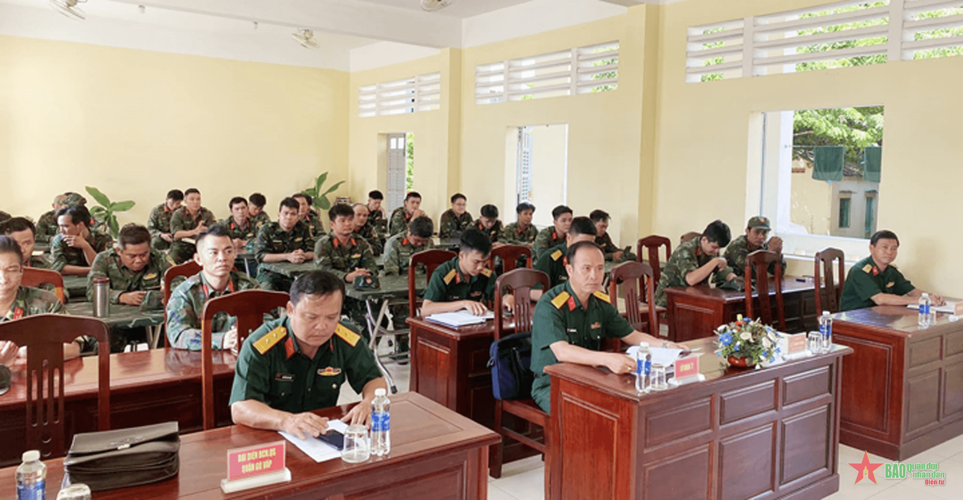 Lữ đoàn Phòng không 77 (Quân khu 7) huấn luyện cán bộ khung B quân nhân dự bị năm 2024