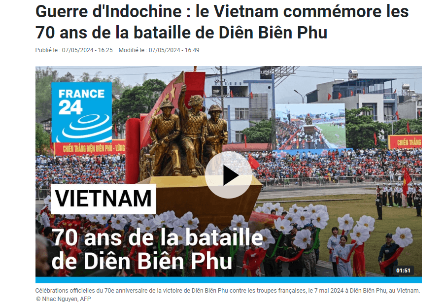 Truyền thông Pháp: Điện Biên Phủ là biểu tượng của sự giải phóng ách áp bức của chế độ thực dân