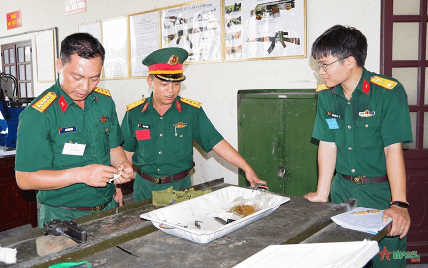 Sư đoàn 5 (Quân khu 7) kiểm tra kỹ năng nghề nhân viên chuyên môn kỹ thuật