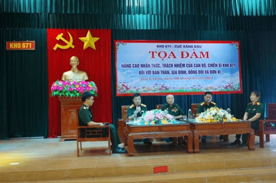 Kho 671: Nâng cao nhận thức của cán bộ, chiến sĩ với gia đình và đơn vị