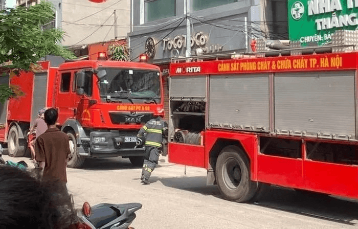 Hà Nội: Cháy nhà dân ở phố Tam Khương, không có thiệt hại về người