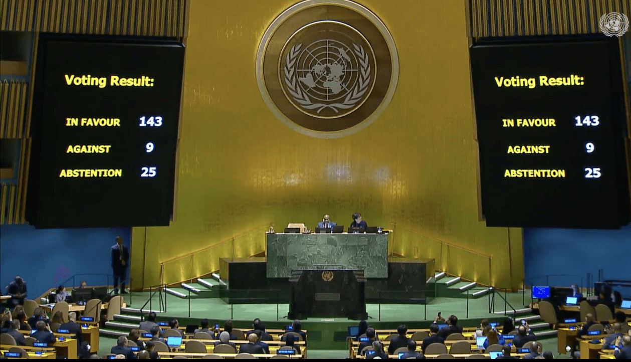 Đại hội đồng Liên hợp quốc trao thêm quyền cho Palestine