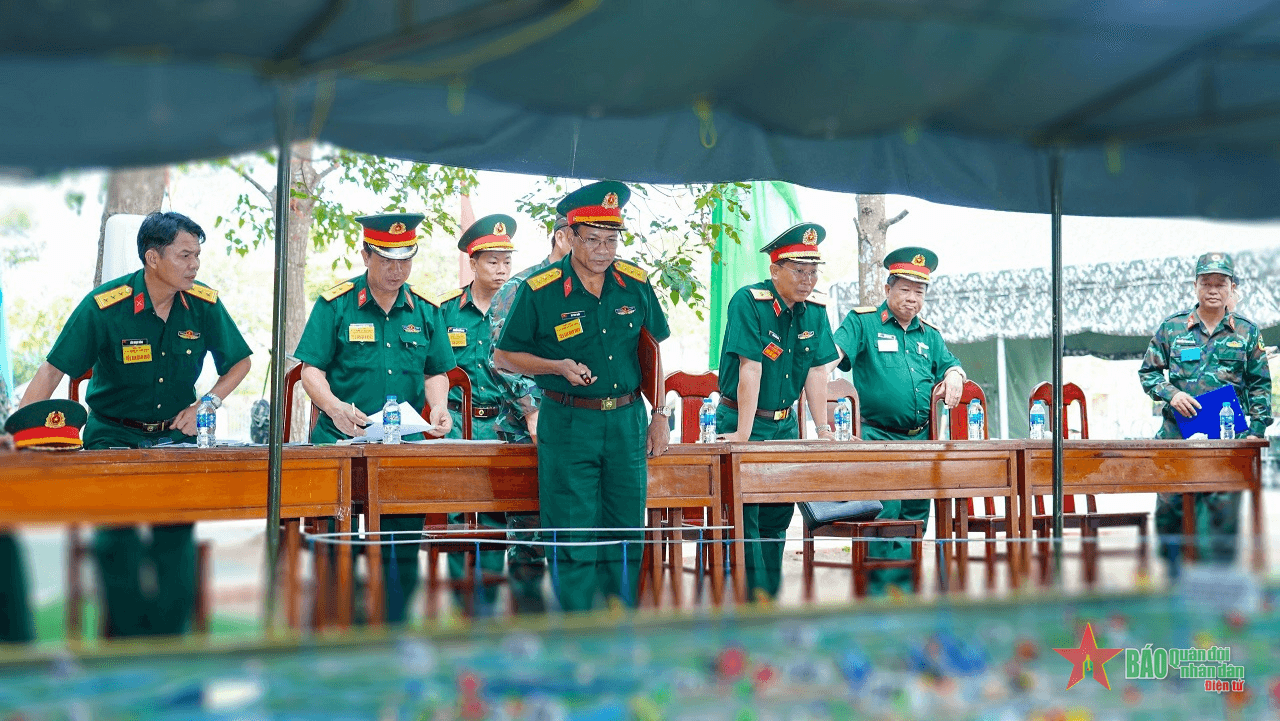 Quân khu 9: Khai mạc Hội thi xây dựng sa bàn địa hình năm 2024