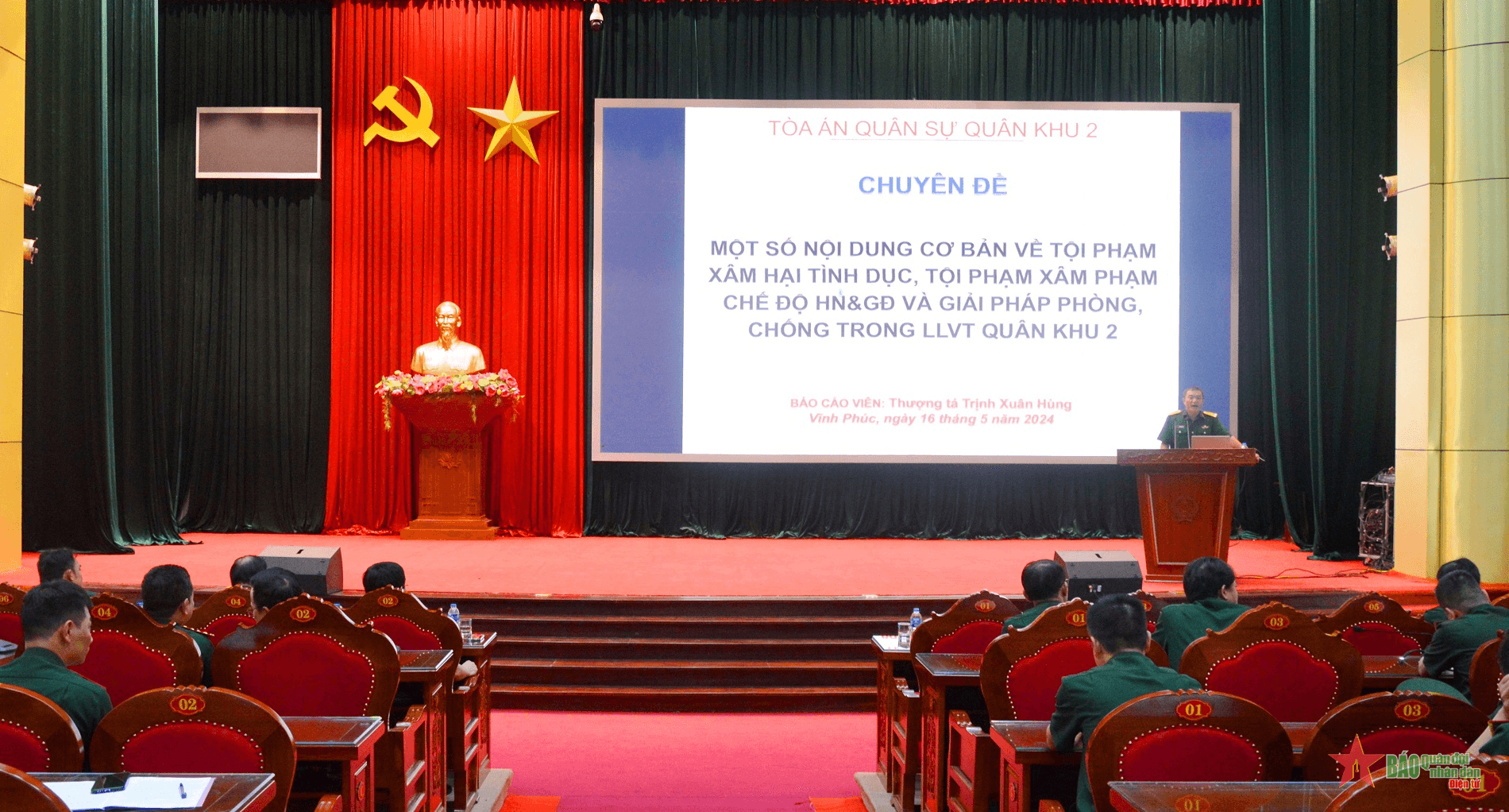 Bộ Chỉ huy quân sự tỉnh Vĩnh Phúc tổ chức hội nghị tuyên truyền phổ biến giáo dục pháp luật