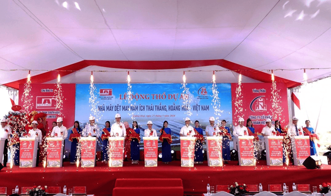 Thanh Hóa: Khởi công dự án Nhà máy dệt may tổng mức đầu tư hơn 1.000 tỷ đồng