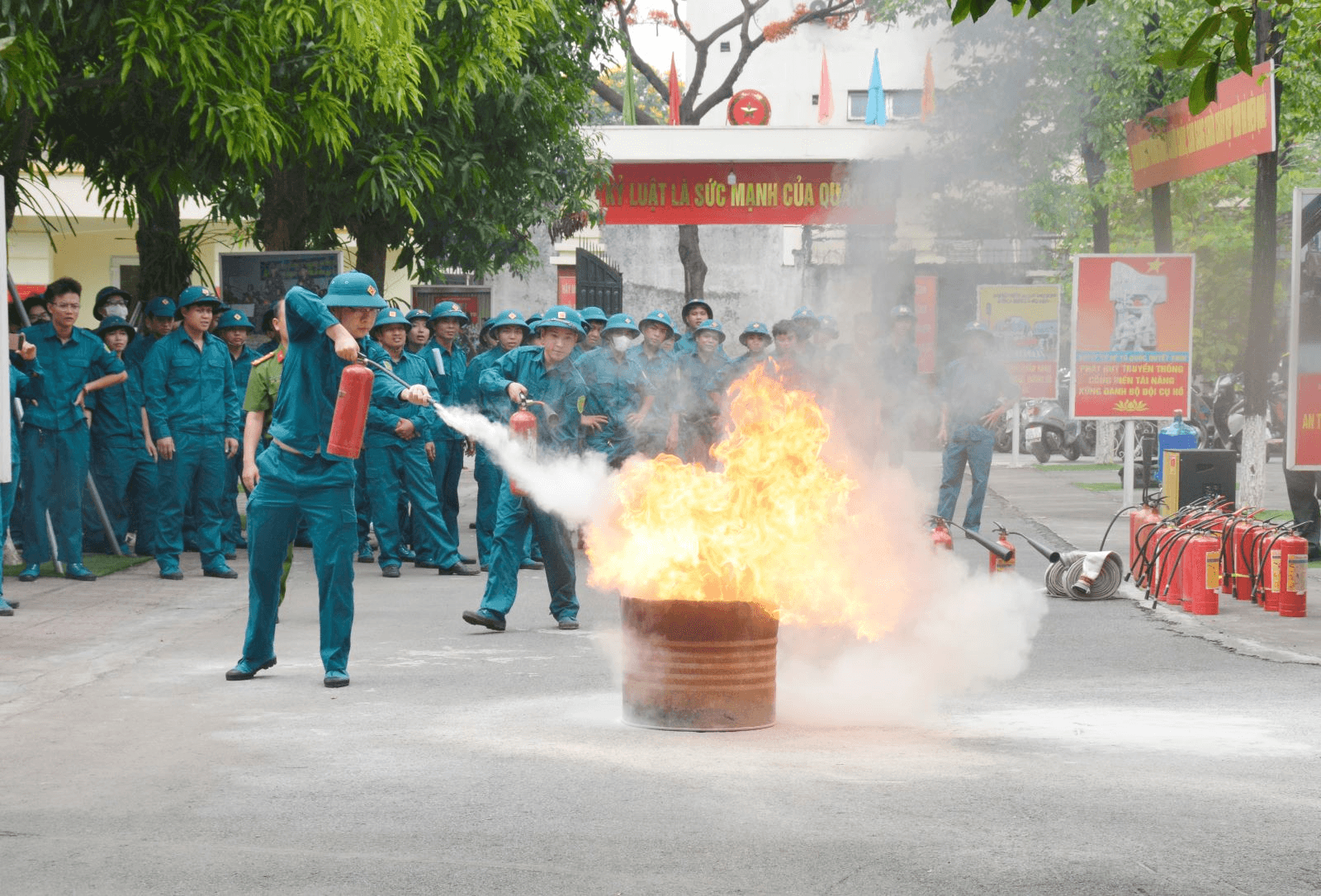 Hoàng Mai luôn chủ động trong phòng, chống thiên tai, hỏa hoạn