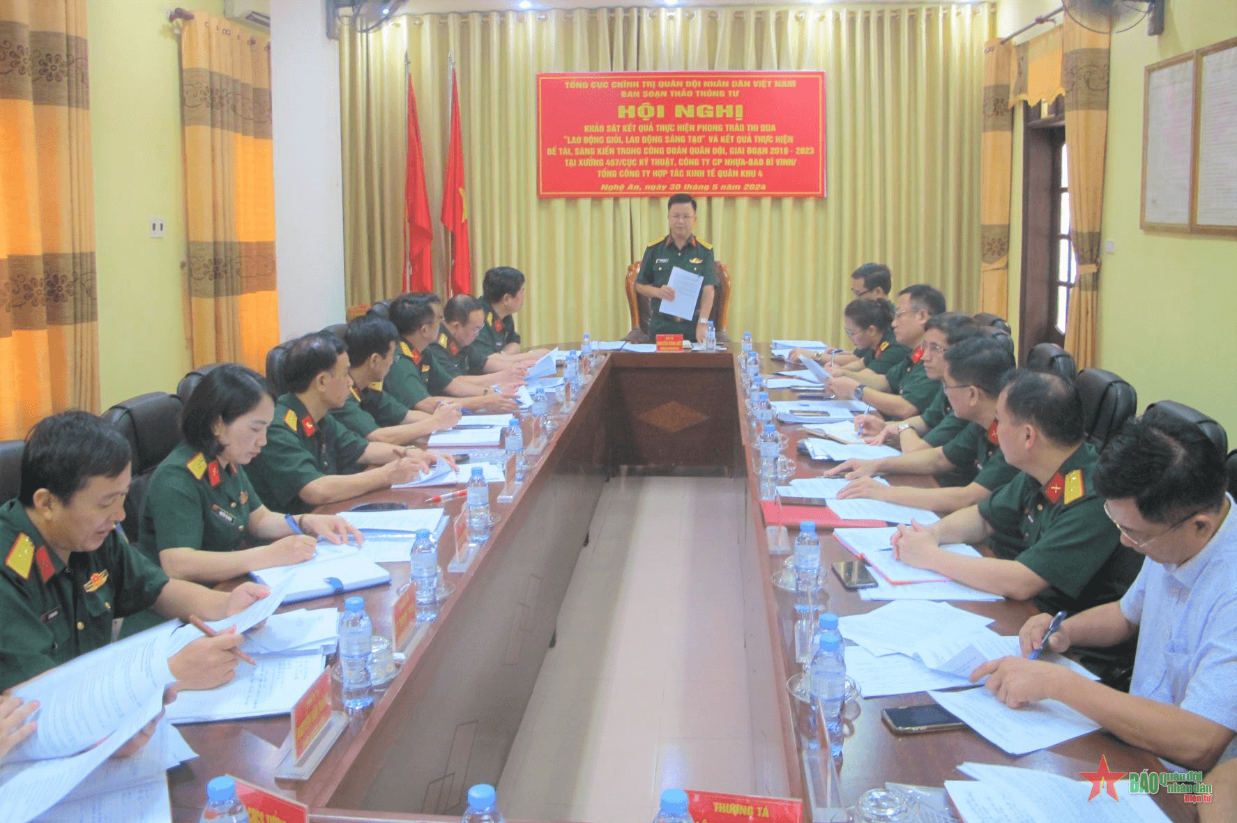Khảo sát thi đua “Lao động giỏi, lao động sáng tạo” tại Quân khu 4