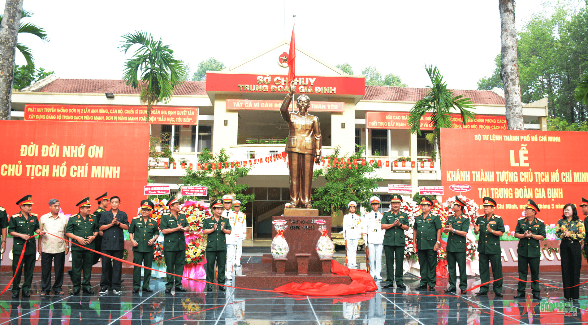 Khánh thành Tượng Chủ tịch Hồ Chí Minh tại Trung đoàn Gia Định