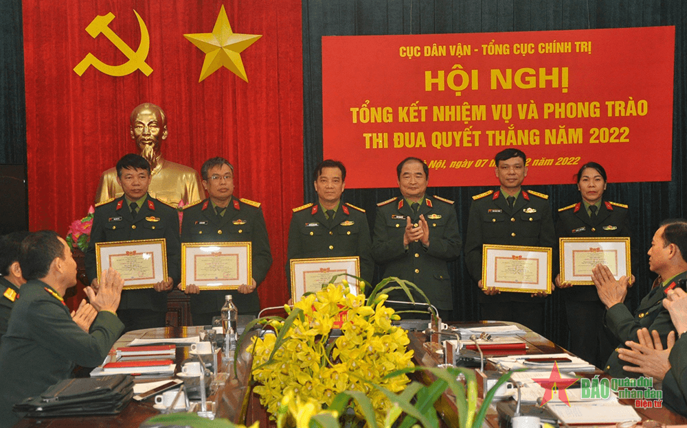 Đẩy mạnh thi đua nâng cao chất lượng tham mưu, chỉ đạo công tác dân vận của Quân đội