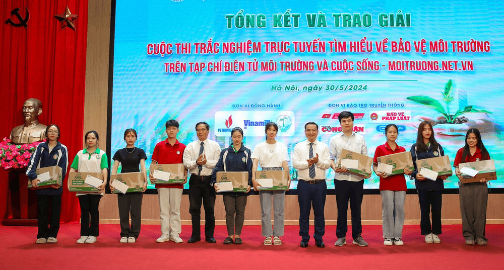 Tổng kết và trao giải Cuộc thi trắc nghiệm trực tuyến “Tìm hiểu về Bảo vệ môi trường”