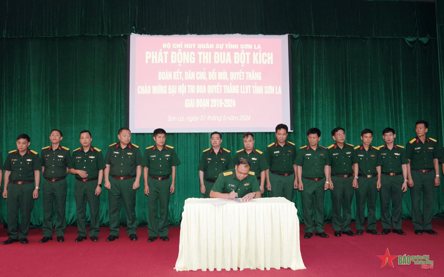 Bộ CHQS tỉnh Sơn La phát động đợt thi đua đột kích