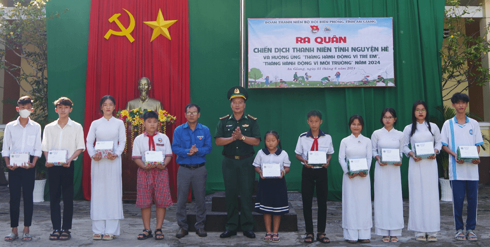 Bộ đội Biên phòng tỉnh An Giang ra quân chiến dịch “Thanh niên tình nguyện hè” năm 2024