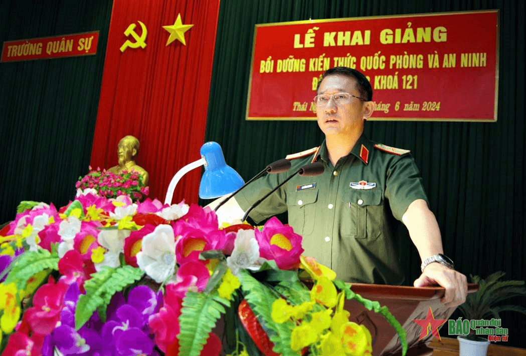 Trường Quân sự Quân khu 1 khai giảng Lớp bồi dưỡng kiến thức quốc phòng và an ninh đối tượng 2 khóa 121