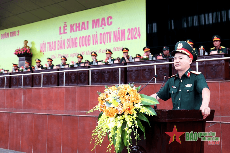 Quân khu 3: Khai mạc Hội thao bắn súng quân dụng Quân đội và Dân quân tự vệ năm 2024