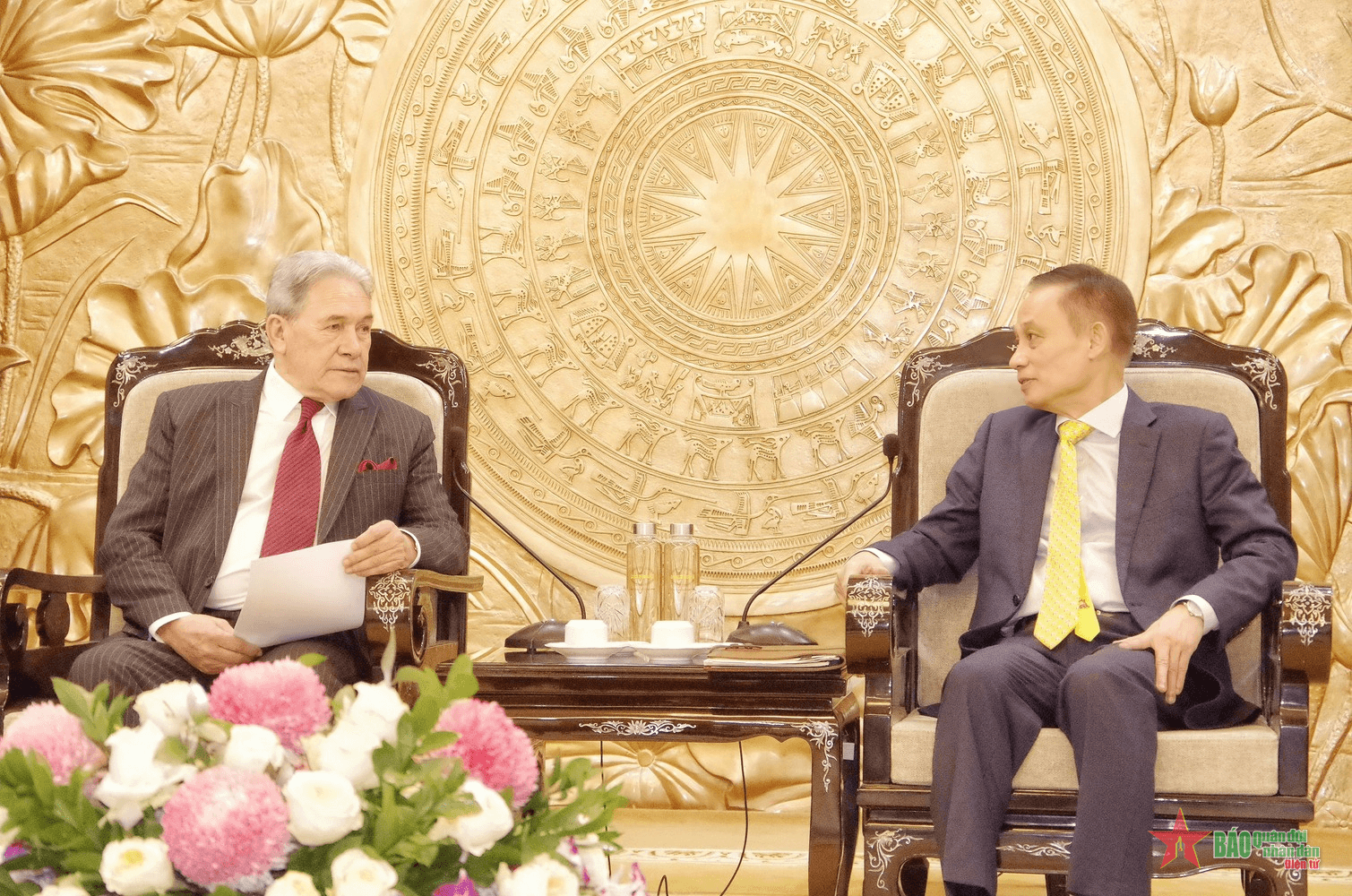 Trưởng Ban Đối ngoại Trung ương Lê Hoài Trung tiếp Phó thủ tướng, Bộ trưởng Ngoại giao New Zealand