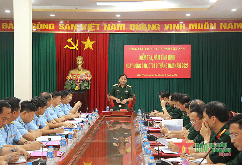 Tổng cục Chính trị QĐND Việt Nam kiểm tra hoạt động công tác Đảng, công tác chính trị tại Sư đoàn 365
