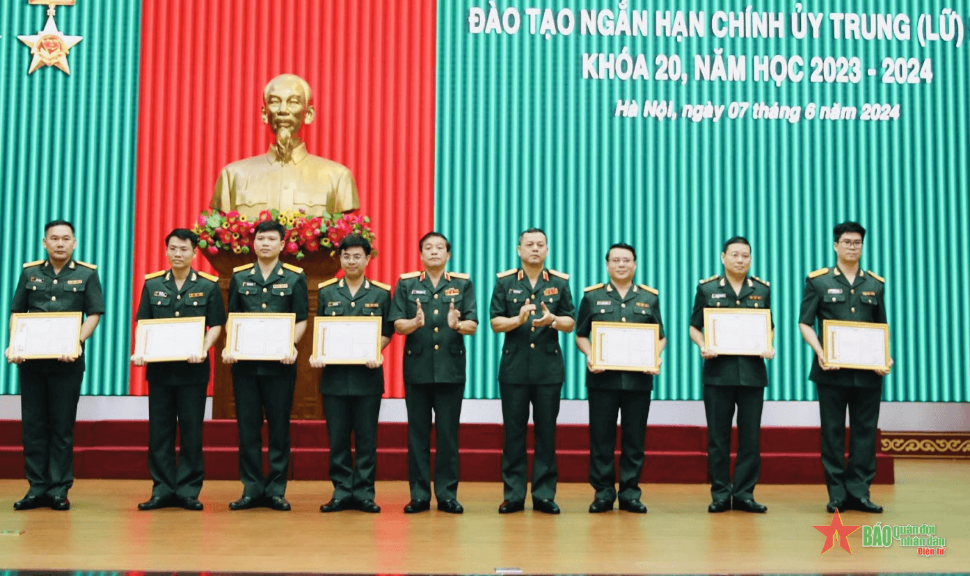 Học viện Chính trị tổ chức Lễ tốt nghiệp Lớp đào tạo ngắn hạn chính ủy trung (lữ) đoàn khóa 20