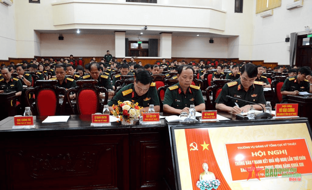 Thường vụ Đảng ủy Tổng cục Kỹ thuật thông báo nhanh kết quả Hội nghị Trung ương lần thứ 9, khóa XIII