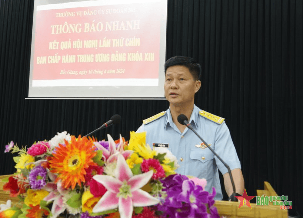 Đảng ủy Sư đoàn 365 thông báo nhanh kết quả Hội nghị lần thứ 9