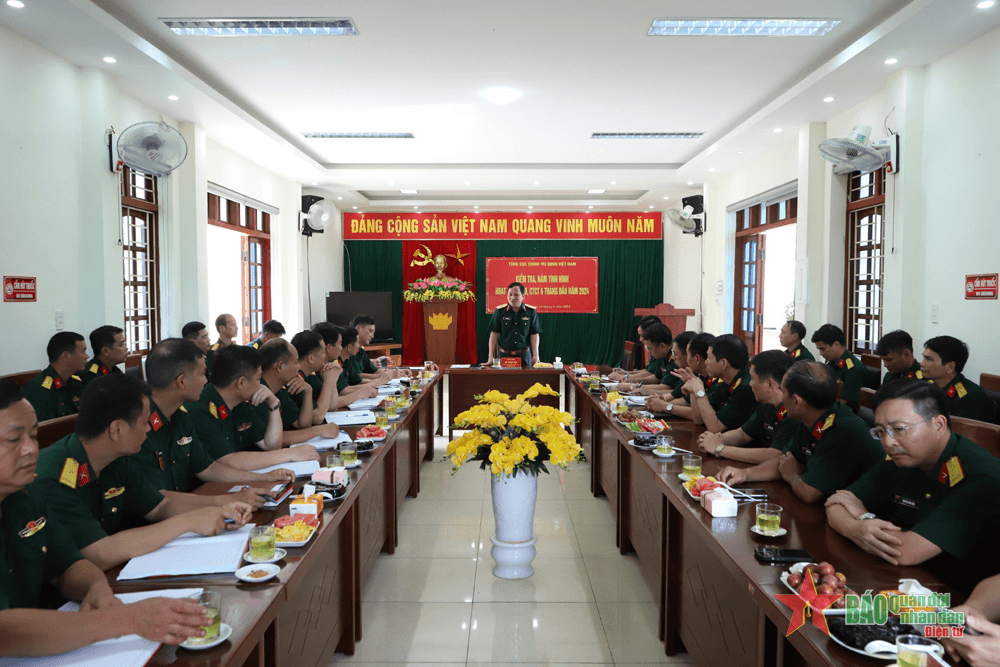 Tổng cục Chính trị kiểm tra hoạt động công tác Đảng, công tác chính trị tại Cao Bằng