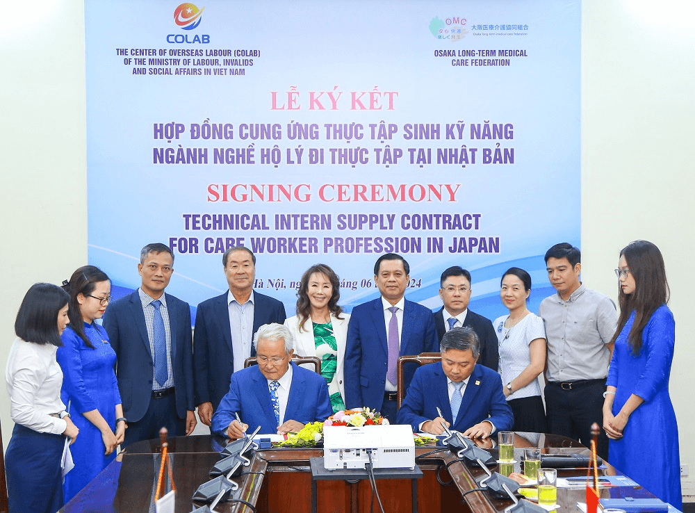 Ký kết cung ứng thực tập sinh ngành hộ lý đi thực tập tại Nhật Bản