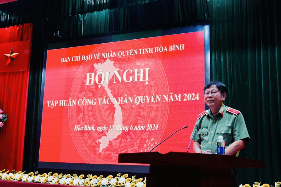 Hội nghị tập huấn công tác nhân quyền tỉnh Hòa Bình năm 2024