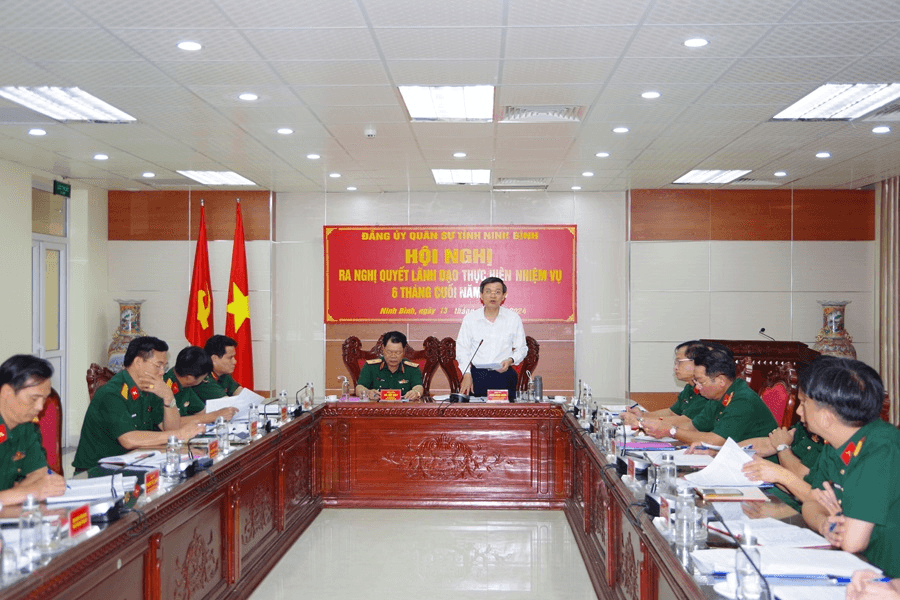 Đảng ủy Quân sự tỉnh Ninh Bình ra nghị quyết lãnh đạo thực hiện nhiệm vụ 6 tháng cuối năm 2024