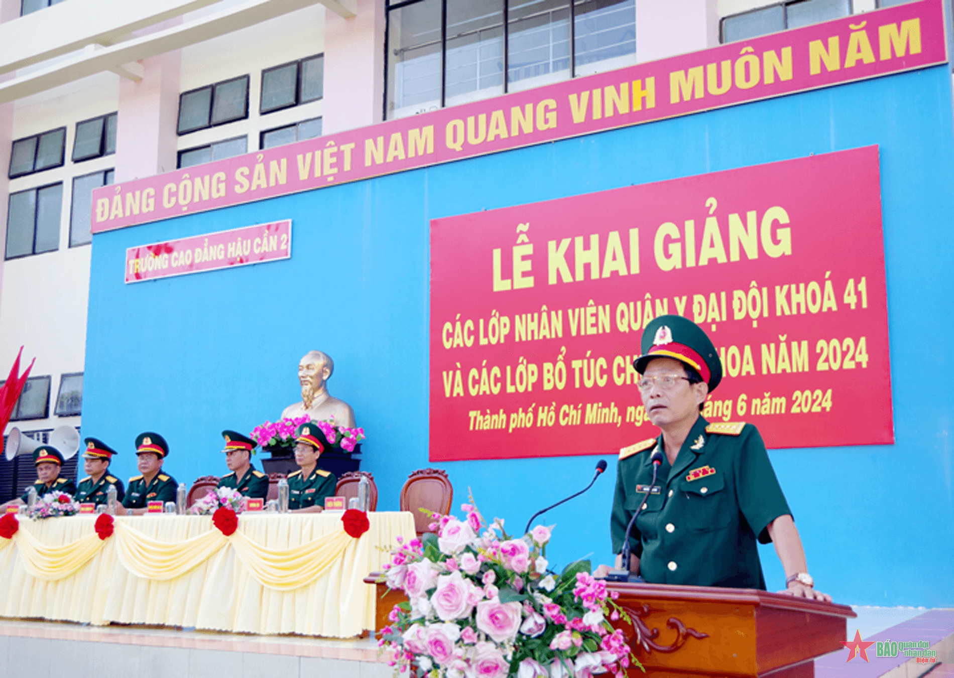 Trường Cao đẳng Hậu cần 2 (Tổng cục Hậu cần) khai giảng lớp nhân viên quân y