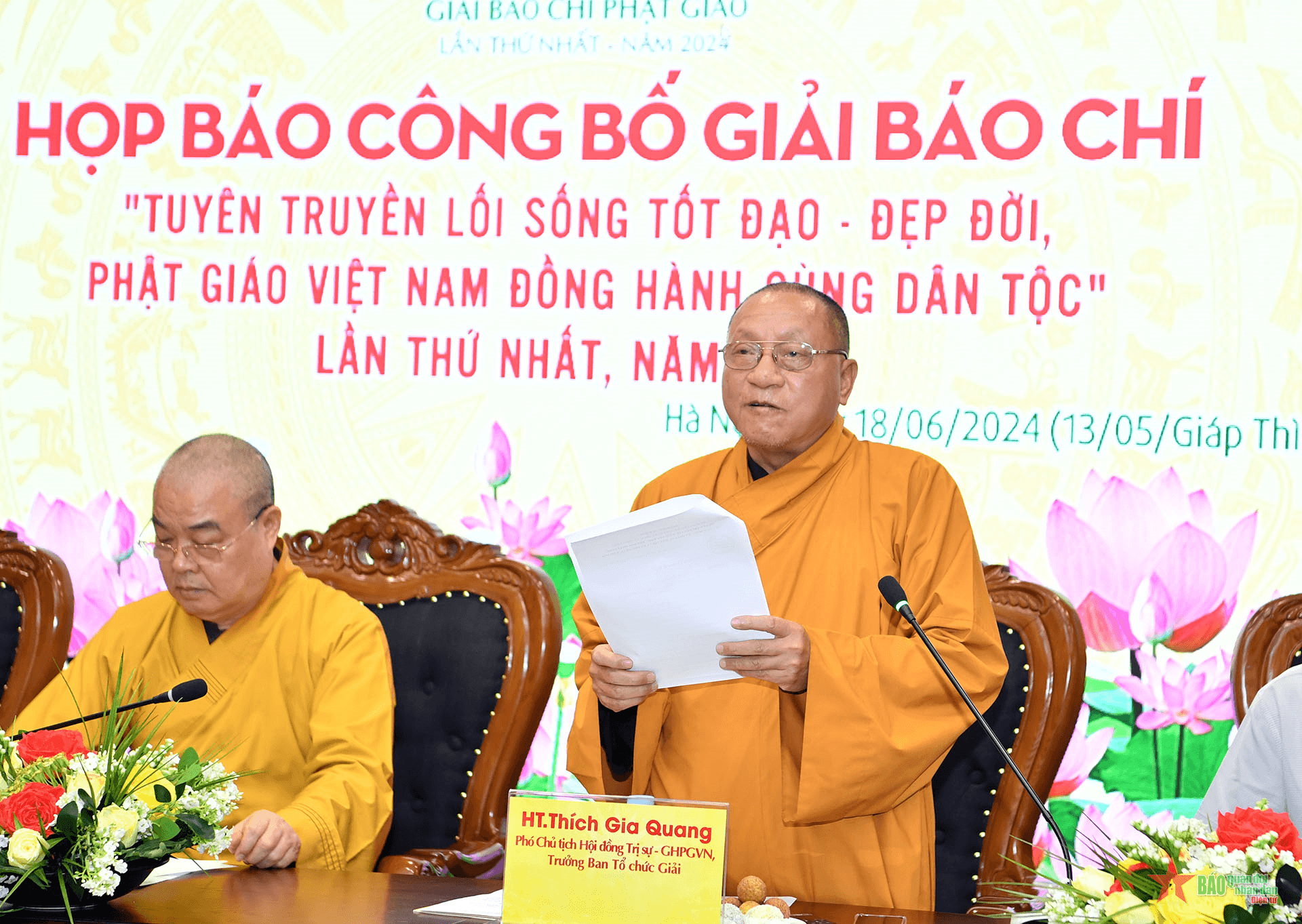 Phát động Giải báo chí toàn quốc viết về Phật giáo