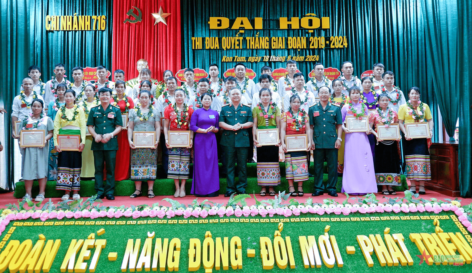 Chi nhánh 716: Thi đua hoàn thành tốt nhiệm vụ chính trị gắn với xây dựng nông thôn mới