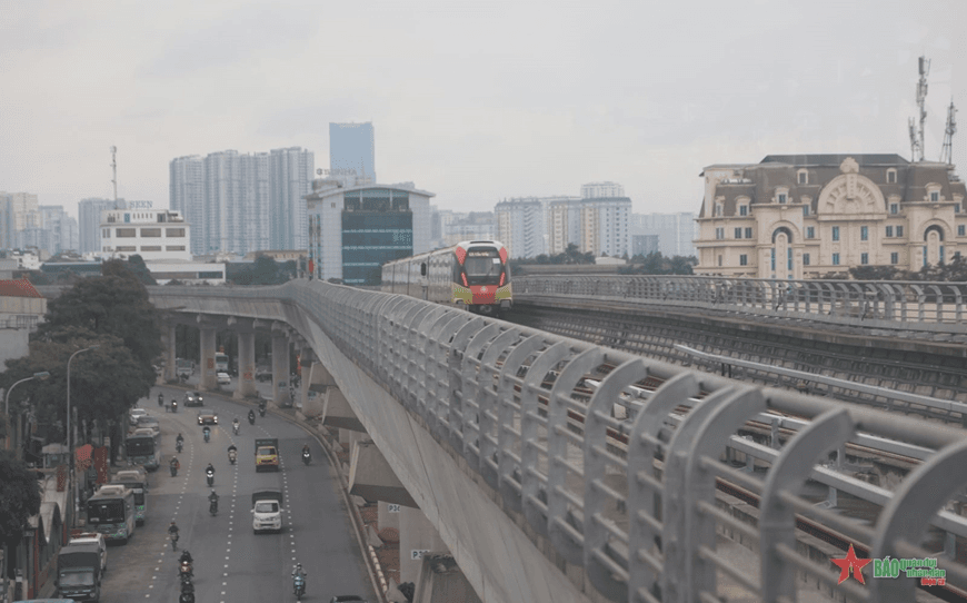 Hà Nội đang thực hiện 4 tuyến đường sắt đô thị