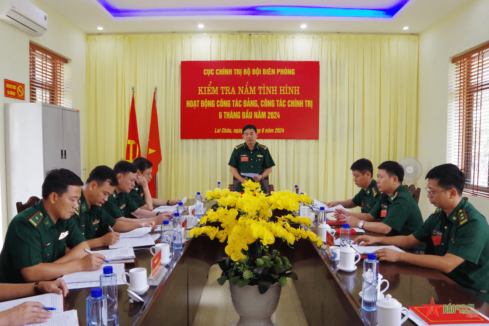 Cục Chính trị Bộ đội Biên phòng kiểm tra hoạt động công tác Đảng, công tác chính trị tại tỉnh Lai Châu