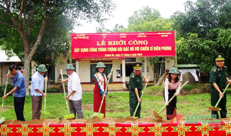 Đồn Biên phòng Yok Đôn khởi công tượng đài “Bác Hồ với chiến sĩ Biên phòng”