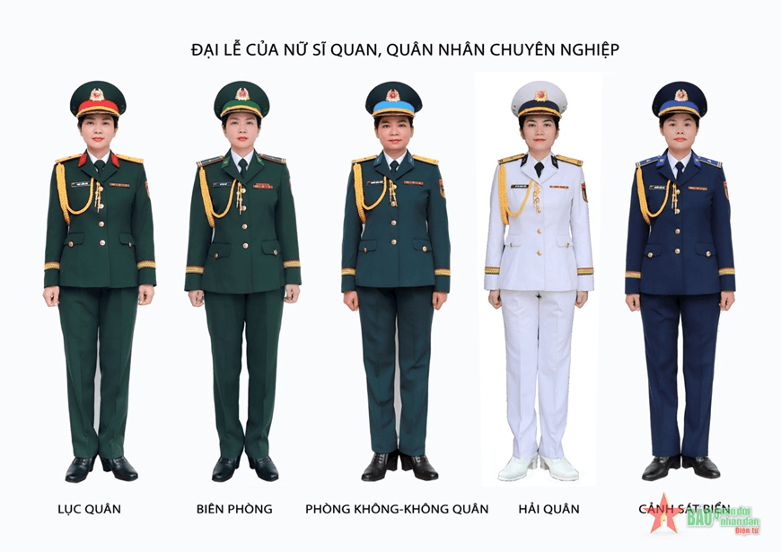 Trang phục dự lễ của nữ sĩ quan trong Quân đội nhân dân Việt Nam được quy định như thế nào?