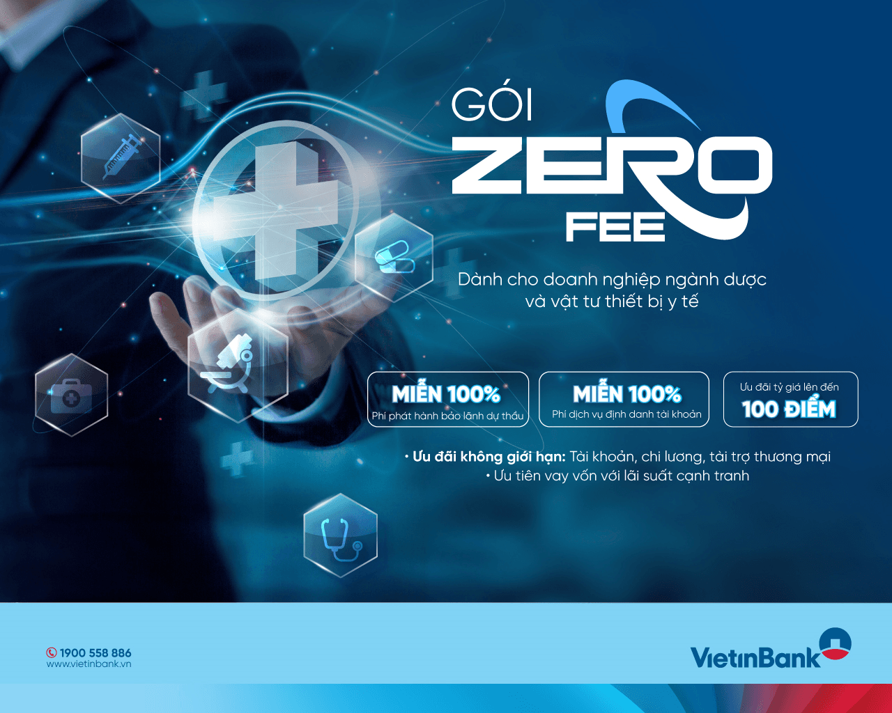 VietinBank tung gói ưu đãi phí “Zero Fee” dành cho doanh nghiệp ngành dược
