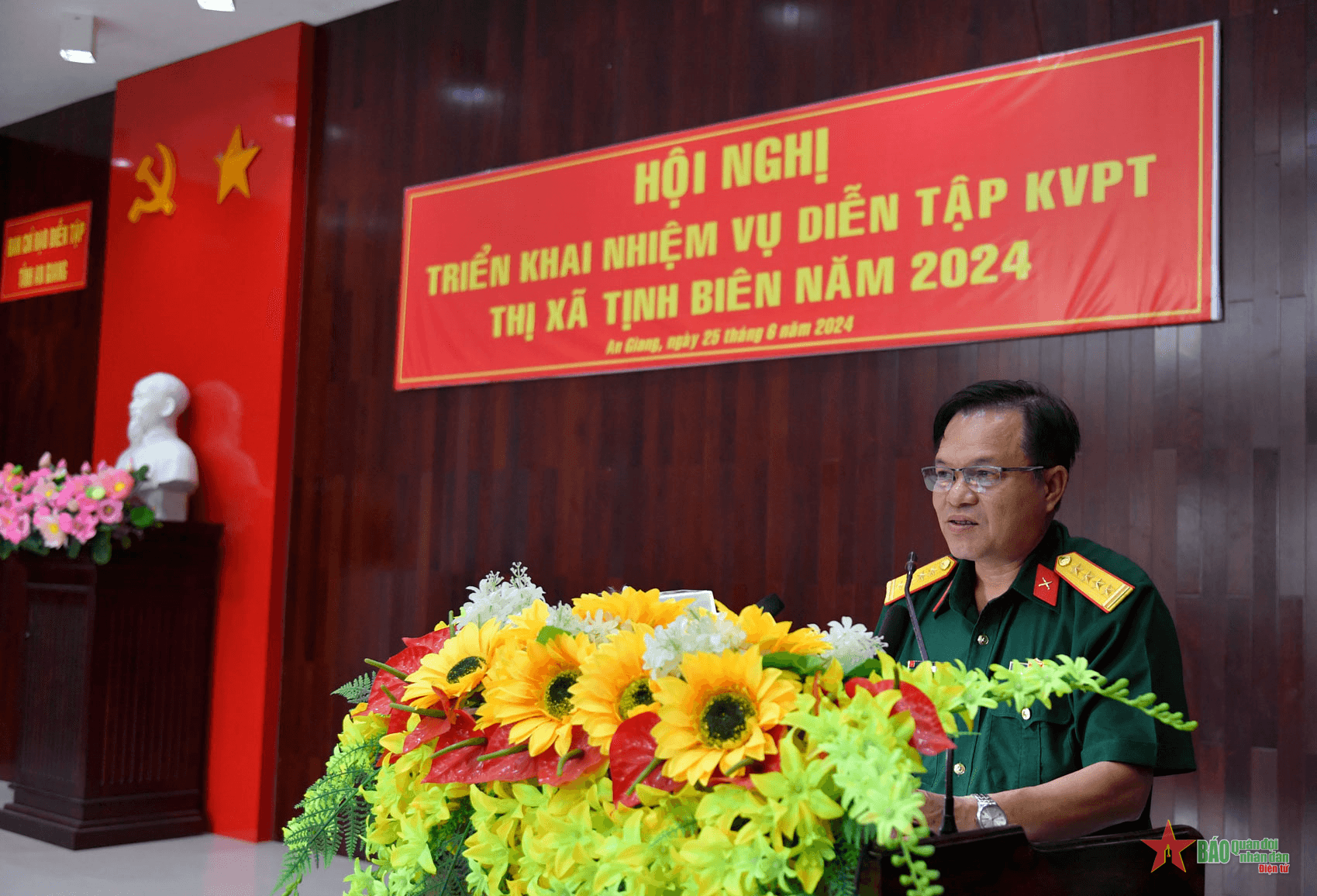 An Giang: Triển khai nhiệm vụ diễn tập khu vực phòng thủ thị xã Tịnh Biên