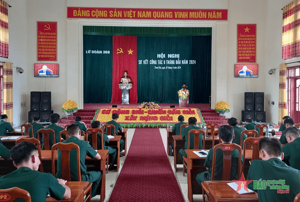 Lữ đoàn Pháo binh 368 sơ kết 6 tháng đầu năm 2024
