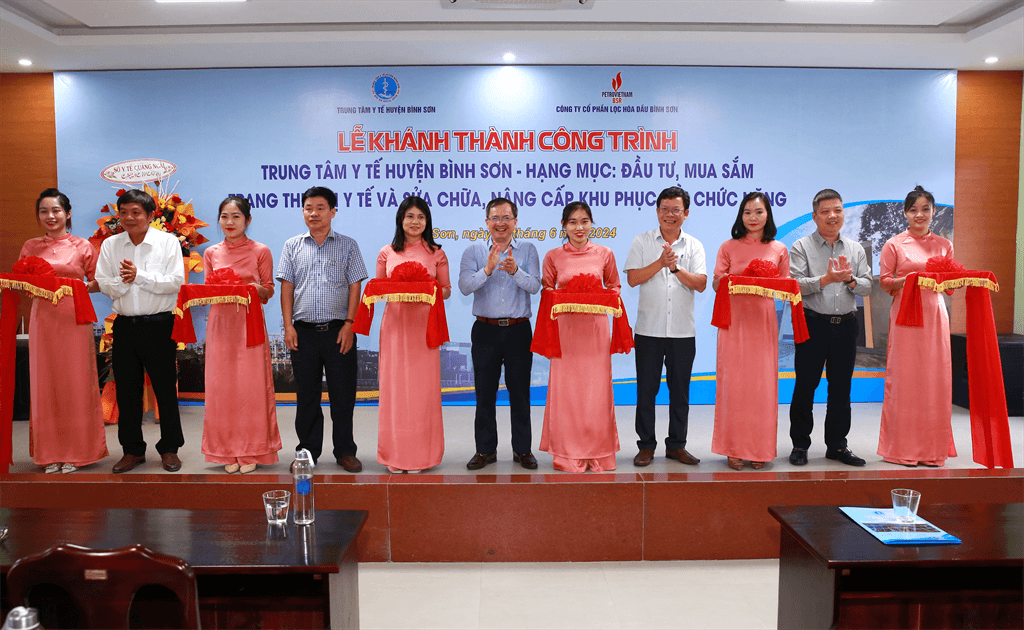 BSR khánh thành khu phục hồi chức năng Trung tâm Y tế huyện Bình Sơn