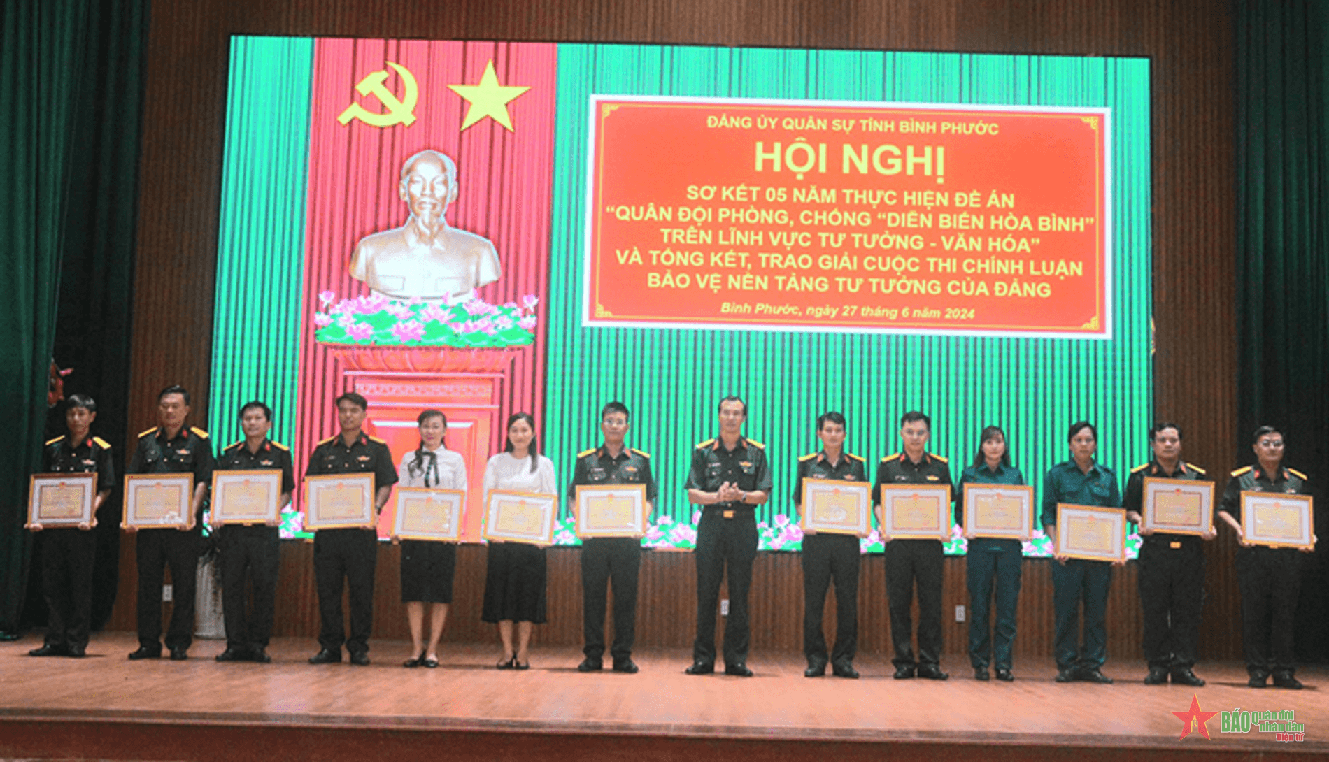 Đảng ủy Quân sự tỉnh Bình Phước đẩy mạnh tuyên truyền, giữ vững trận địa tư tưởng của Đảng