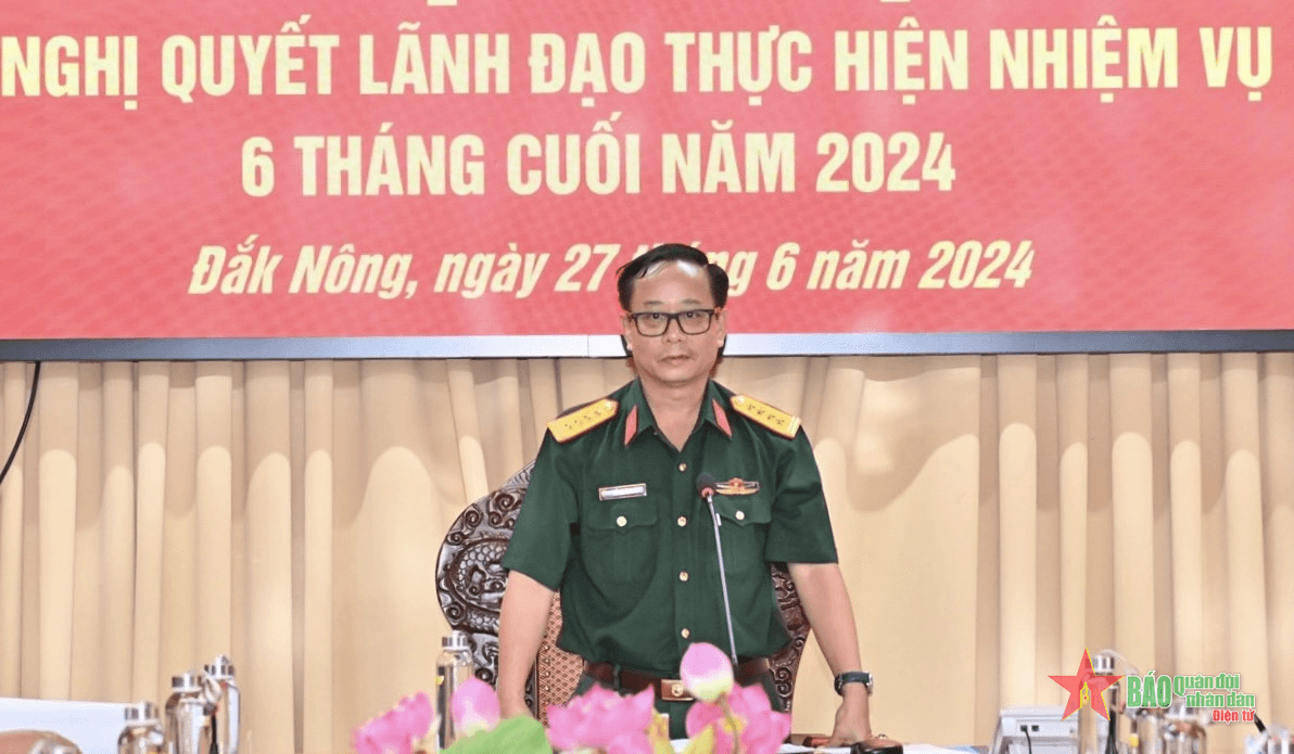 Đảng ủy Quân sự tỉnh Đắk Nông ra Nghị quyết lãnh đạo thực hiện nhiệm vụ 6 tháng cuối năm 2024