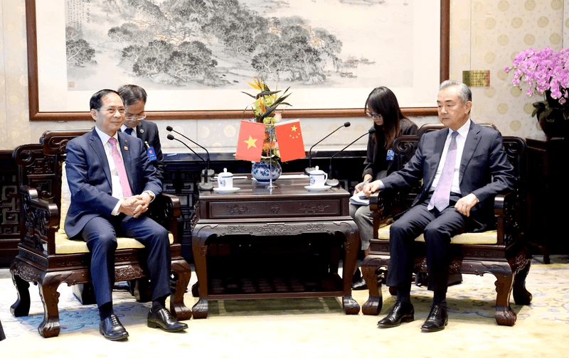 Bộ trưởng Bùi Thanh Sơn hội kiến Bộ trưởng Ngoại giao Trung Quốc Vương Nghị