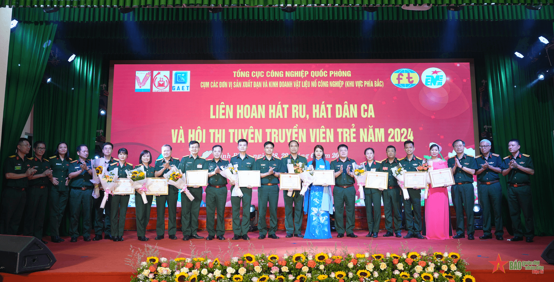 Tổng cục Công nghiệp Quốc phòng trao giải Liên hoan hát ru, hát dân ca và tuyên truyền viên trẻ Cụm thi đua khu vực phía Bắc