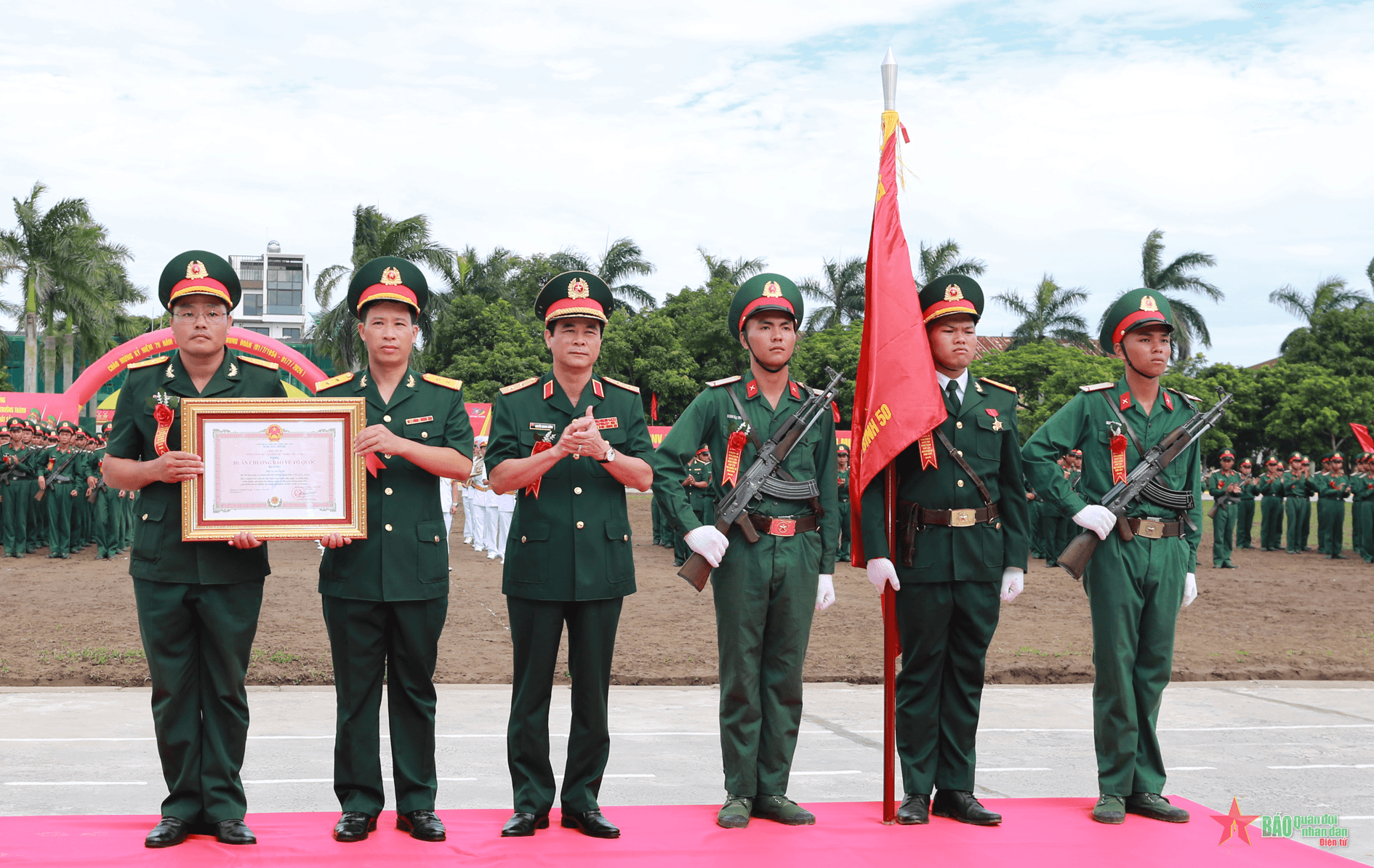 Trung đoàn 50, Bộ CHQS TP Hải Phòng đón nhận Huân chương Bảo vệ Tổ quốc hạng Ba